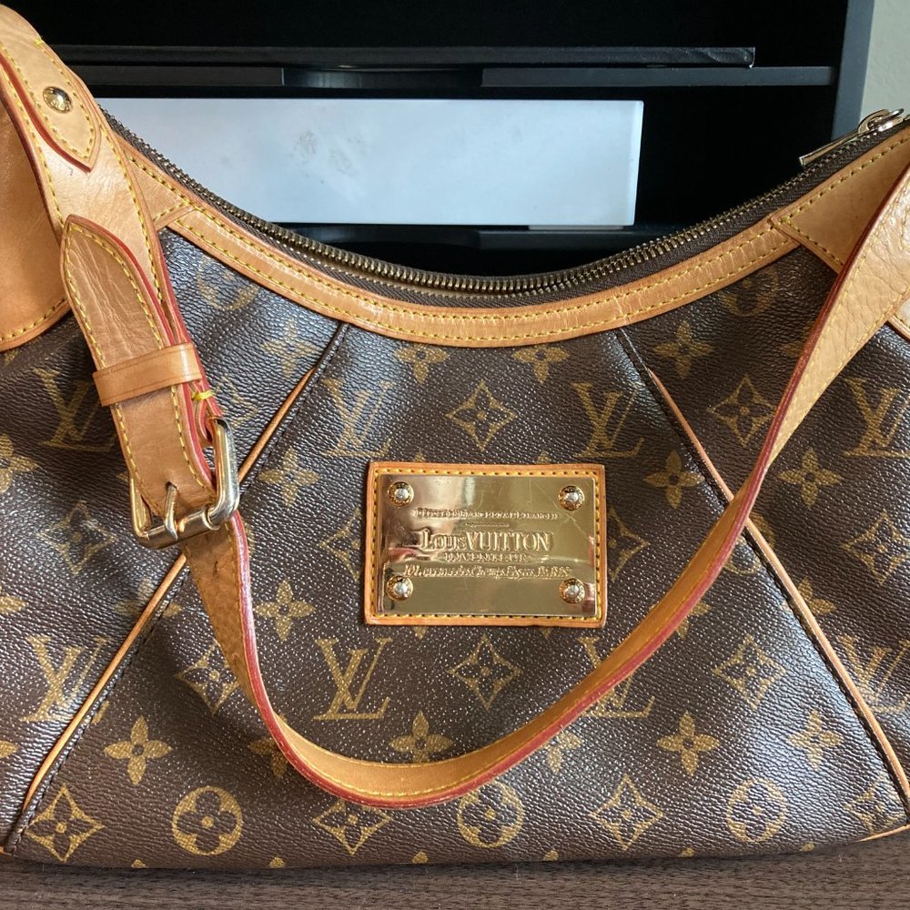 Thames Pm Monogram Coated Canvas Shoulder Bag